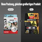 Alpine MotoSafe Pro - Premium Motorcycle Ear Plugs for Wind Noise Reduction - 20dB - Motorcycle Hearing Protection - Ultra Soft Comfortable Motorcycle Hearing Protection - 2 Pair