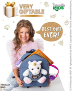 Toddler Luggage for Girls w Unicorn Toys, Kids Rolling Backpack for Girls, Toddler Suitcase, Gifts for 3 4 5 6 Year Old