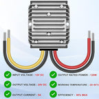 DC/DC Converter 12V Step Up to 24V 5A 120W, DC 12V to 24V Step Up Converter Voltage Regulator, Power Supply Module Boost Transformer for Car Truck Vehicle Boat Golf cart