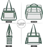 USPECLARE Clear Bag for Stadium Events,Transparent Bag for Work Sports Games Concerts Travel Gym