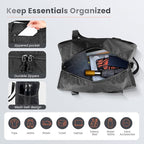 14 inch Small Gym Bag for Women & Men- Mini Duffel Bag Lightweight Carry On Bag Sports Bag for Travel,Sport,Workout-Navy Blue