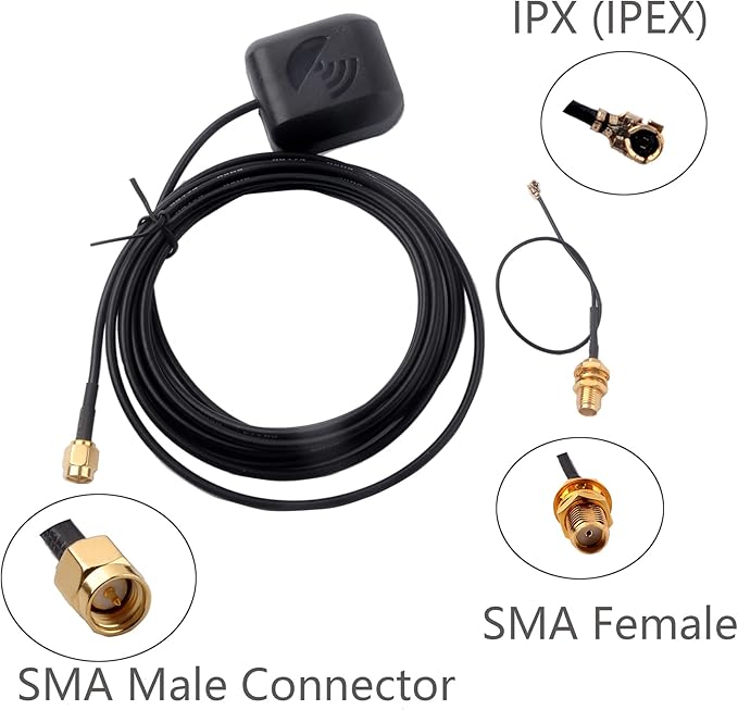 forM8N USB GPS Module 56 Channels Supports GPS GLONASS Beidou GPS Receiver with 28dB GPS Active Antenna (GPS Module with Antenna)