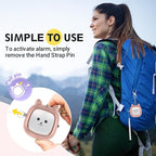 Safe Sound Personal Alarm, 130 dB Loud Siren Song Emergency Security Alarm Keychain with LED Light, Personal Sound Safety Siren for Women, Men, Children, Elderly(Rose Gold)