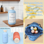 DEMORA 6.6oz Travel Bottles for Toiletries, Larger Plastic Travel Squeeze Bottles Toiletry Containers with Flip Caps and Labels for Shampoo Conditioner Lotion (Blue+Yellow+Orange+Pink, 4 Pcs)