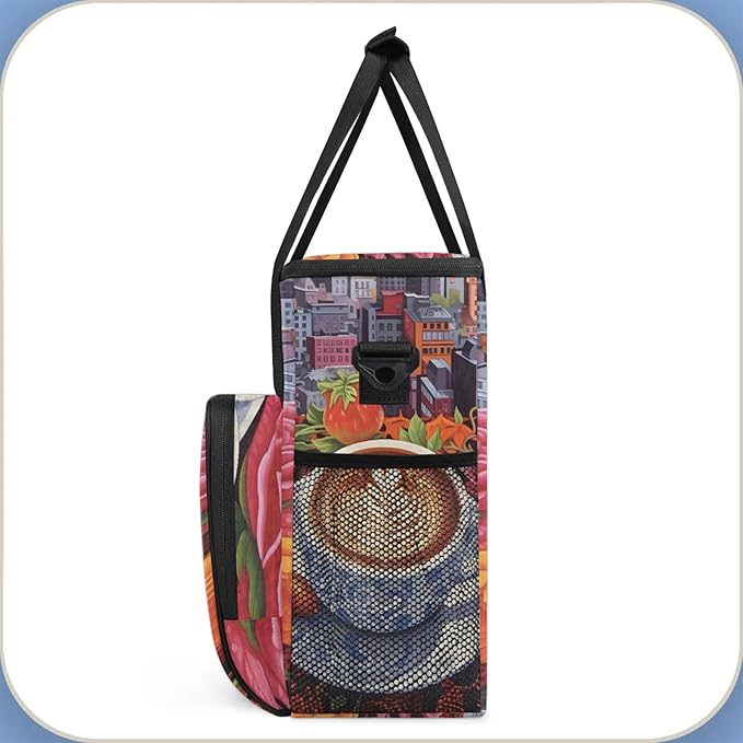 Coffee Maker Travel Bag Compatible with Keurig K-Mini, K-Mini Plus or Other Accessories, Portable Coffee Maker Case with Shoulder Strap for Travel(Bag Only)