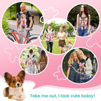 Mosago Dog Backpack Carrier, Thick Straps & Cushion, Pet Sling Front Backpacks for Small Medium Dogs 7-11 Lbs, Legs Out, Adjustable Wearable Puppy Chest Travel Bag, Easy-Fit for Hiking/Walking/Camping