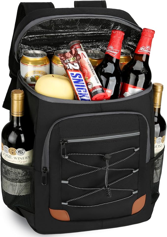 Backpack Cooler Insulated Leak Proof, Lightweight Soft Sided Cooler Backpack for Men Women, Waterproof Beach Cooler Bag Lunch Backpack for Camping Hiking Picnic Fishing Travel Outdoor