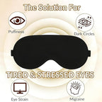 Sleep Mask for Women & Men,Silk Eye Mask for Sleeping,100% 6A Mulberry Soft Breathable Blackout Eye Masks for Sleep,Reduces Migraines & Puffy Eyes,Travel Office Airplane Use, Eye Care Gift
