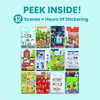 When I Grow Up 500+ Kids Sticker Book by Cupkin Fun Toddler Travel Activity Coloring and Sticker Book, Road Trip Essentials, 12 Coloring Pages 12 Side by Side Scenes for Ages 2–8 Years