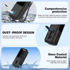 Soft Silicone Case for Anker Laptop Power Bank (25,000mAh/165W), SD/SIM Card Storage, Display Shockproof Protection & Dustproof, Travel Protective Cover for Anker Power Bank 165W (Black)