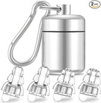 High Fidelity Concert Earplugs for Concerts Musicians，Earplugs for noise reduction，24db Advanced Filter Technology Ear Protection for Music Festivals,DJ's, Nightclub, Drummers - 2 Pairs（Silver）