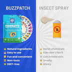 NATPAT BuzzPatch Mosquito Patch Stickers for Kids - All Natural, Plant Based Ingredients, Non-Toxic, DEET Free, Citronella Insect Patches, for Toddlers, Babies, Children (3 Pack, 144 Units)