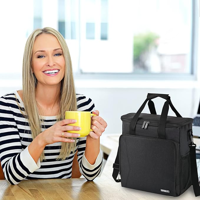 LEFOR·Z Travel Coffee Maker Carrying Bag Compatible with Keurig K-Mini or K-Mini Plus, Single Serve Coffee Maker Portable Storage Bag with Shoulder Strap(Patented Design)