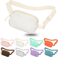 Fanny Pack Crossbody Bag for Women and Men, Belt Bag for Hiking Bum Bag with Adjustable Strap,Casual Cell Phone Pouch?Waist pack for Running Workout Sports Travel Off White
