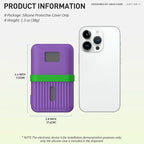 Silicone Case for Anker Zolo Power Bank (10,000mAh 30W) A1680/A1688 Protective Cover with Lanyard Slot, Drop-Proof Dust-Proof Precise Cutouts for Daily Use & Travel (Purple)
