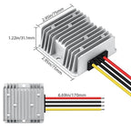 LeMotech DC 12v to 24v Converter 5A 120W Step Up Converter Voltage Reducer IP68 Waterproof Transformer for Golf Cart Truck Boat Vehicle