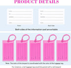 30 Pack Luggage Tags for Suitcases, Airplane Travel Essentials for Flying, International Travel Must Haves, and Luggage Accessories by Sodsay