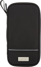 Amazon Basics RFID-blocking Passport Wallet, Passport Holder for Travel, 100% Nylon Material with Durable Zipper Closure, Zippered Pockets, Slots for Cards, 10"x5", Black, Solid