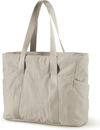 BAGSMART Tote Bag for Women, Tote Bag with Zipper Work Tote with Compartments Nurse Shoulder Hanbag for Travel, Gym