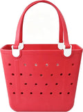 Lightweight Extra large Rubber Beach Bag Small mini Tote Bag for Gym Waterproof medium Open Handbag for Pool Sports