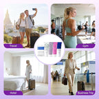 Toiletries Individually Wrapped Set Bulk, Travel Size 1 Fl oz Mini Body Wash Body Lotion Shampoo Conditioner 0.88 oz Bars Soap Toiletry Kit Guest Amenities for Hotel/Shelter/Homeless (Pack of 10)