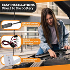 4G-Tracker - GPS Tracker for Vehicles: Car, Motorcycle and Truck | Direct Battery Connection and Built-in SIM | Vehicle Tracking with App, Anti-Theft, Speed Alert | Low-Cost Subscription Plans