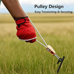 Retractable Travel Clothesline, 19Ft Heavy Duty Portable Clothes Drying Rope with Ratchet Pulleys Carabiners for Tents, Outdoor Camping, Hammocks Tarps Locking System