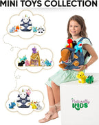 Toddler Dinosaur Backpack w Plush Dinosaur Toys for Kids 2-5, Gifts for 2-5 Year Old Boys, Girls
