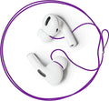 Anti-Lost Strap for Wireless in-Ear Earbuds, New Version Airpods pro Lanyard (Compatible with Earbuds with Ear Tips, Airpods Pro 1 2 3, Sony, Beats, Samsung, Bose) - Purple