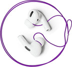 Anti-Lost Strap for Wireless in-Ear Earbuds, New Version Airpods pro Lanyard (Compatible with Earbuds with Ear Tips, Airpods Pro 1 2 3, Sony, Beats, Samsung, Bose) - Purple