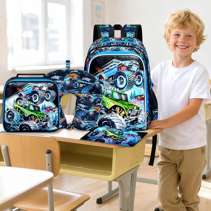 WZLVO Kids Luggage for Boys and Girls, Cute Dinosaur Unicorn Rolling Wheels Suitcase for Toddler Children