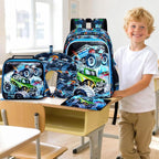 WZLVO Kids Luggage for Boys and Girls, Cute Dinosaur Unicorn Rolling Wheels Suitcase for Toddler Children