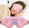 Sleep Eye Mask for Men Women, Weighted Sleeping Mask for Side Sleeper, Travel Blackout Night Blindfold Eye Shade Cover with Adjustable Strap (4.6 oz) (Blush)