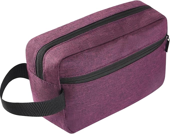Icramsy Travel Toiletry bag Toiletry bag for women men Hanging Cosmetic bag Travel accessories for Women Men (Deep purple)