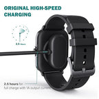 TUSITA Charger Smartwatch Cables Compatible with Amazfit GTR 4, GTR 3, GTR 3 Pro, GTS 3, GTS 4, T-Rex 2 (1M,2-Pack)