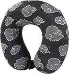 Bioworld Naruto Gray Clouds 3-Piece Neck Pillow Travel Set with Eye Mask & Blanket