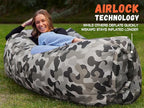 WEKAPO Inflatable Couch Air Lounger Chair - Camping & Beach Accessories, Portable Blow up Sofa for Hiking, Lawn, Indoor/Outdoor Movies & Music Festivals. Lightweight and Easy to Set Up Air Hammock