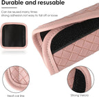 Luggage Handle Wraps -Suitcase Handle Wraps Travel Bag Handle Covers Suitcase Identifier Luggage Makers Covers(3Pcs-Pale Pink)