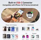iWALK Portable Charger 5500mAh Next-Gen Small Power Bank 22.5W Fast Charging Battery USB-C Portable Phone Charger for iPhone 17/16/15 17 Plus 17 Pro Max iPad, Samsung Galaxy S25 S24 S23 Android,Orange