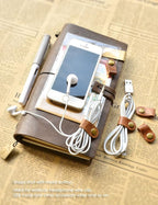 CAILLU Cord Organizer 10 Pack,Cord Holder,Cable Clips Leather,Cable Organizer USB Holder,Cord Keeper,Phone Wire Organizers Ties Mens Stocking Stuffers for men