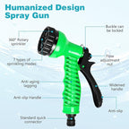 Vevitts Portable Pressure Sprayer Shower 5L for Camping with 7 Spray Modes, Hand Press Camping Shower with Hose and Shower Head, Hiking Traveling Shower Garden Sprayer Pet Shower Blue