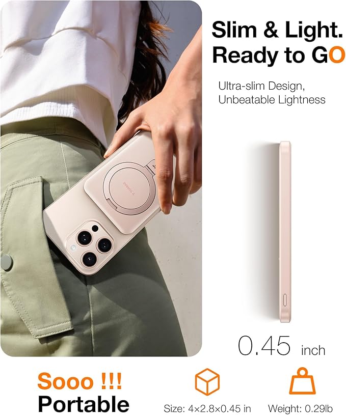 TORRAS Ultra Slim Portable Charger with [Mini but Power] 30W C Charger