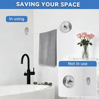 Retractable Clothesline,SUS304 Wall Mounted Clothing Line for Shower Room Bathroom Laundry (Brush Sliver)