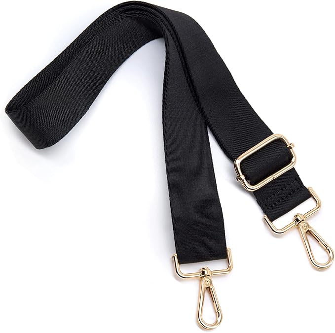 S&loyoe Thickened Solid Color Purse Straps Replacement Crossbody Bag Strap Adjustable Wide Guitar Straps for Handbags 1.5inch