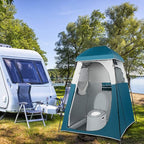 VINGLI Portable Toilet | Indoor Outdoor Commode w/Detachable Inner Bucket & Removable Paper Holder, Lightweight & Compact for Camping, Boat, Van, Emergency Use (Grey)