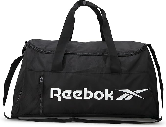 Reebok Duffle Bag - Lightweight Unisex Carry On Gym Bag - Travel and Sports Duffel Bags for Men and Women, Denver - Black