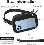 Mini Belt Bag for Women, RFID Small Fanny Pack, Womens Fashion Waist Packs with Extender Strap, Crossbody Bum Bags