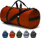 75L Hauler Duffel Bag, Heavy-Duty Gear Bag, 1050D Tuff Cloth, Diamond Ripstop, Reinforced Stitching - Orange (14" x 30")