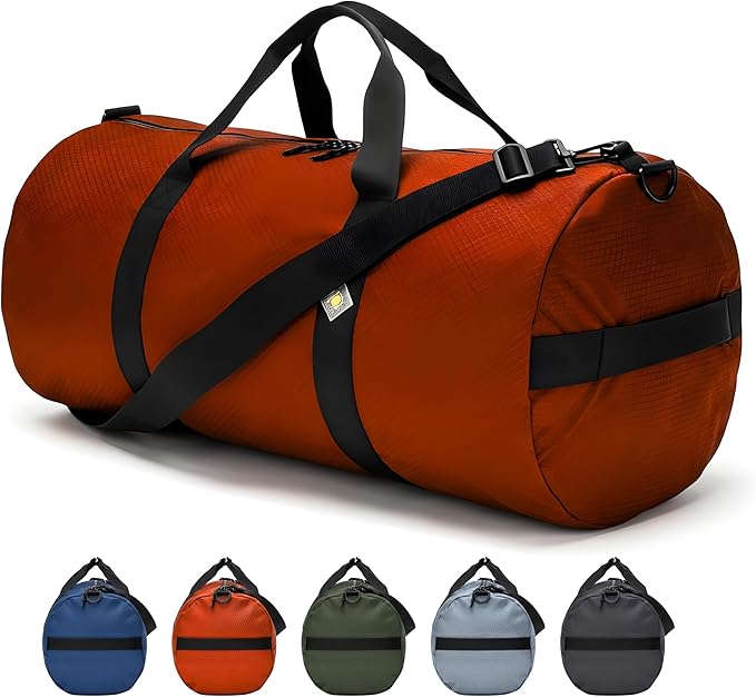 75L Hauler Duffel Bag, Heavy-Duty Gear Bag, 1050D Tuff Cloth, Diamond Ripstop, Reinforced Stitching - Orange (14" x 30")