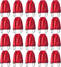 Drawstring Backpack Bulk 20 Pcs Draw String Backpack Bags DIY Gym Sports Traveling Yoga Cinch Bag Sackpack Drawstring (Red)